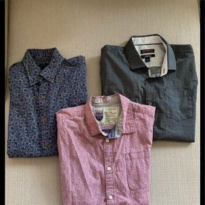Short sleeve dress shirt bundle - size medium